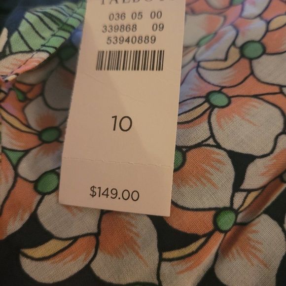 Talbots Voila Hibiscus Floral Maxi Dress NWT - Picture 7 of 7